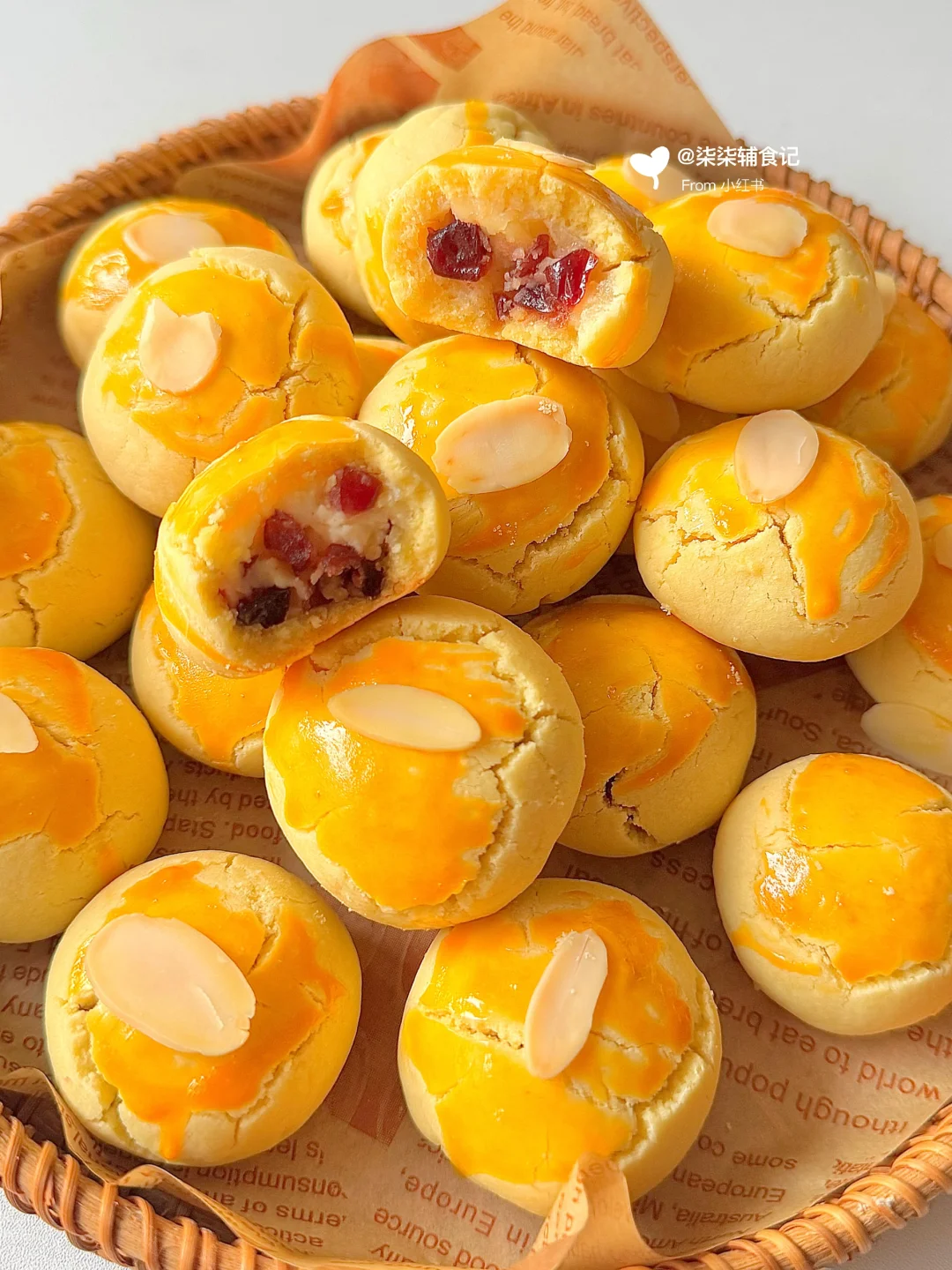 🧨新年小零食｜蔓越莓乳酪一口酥 一次成功～