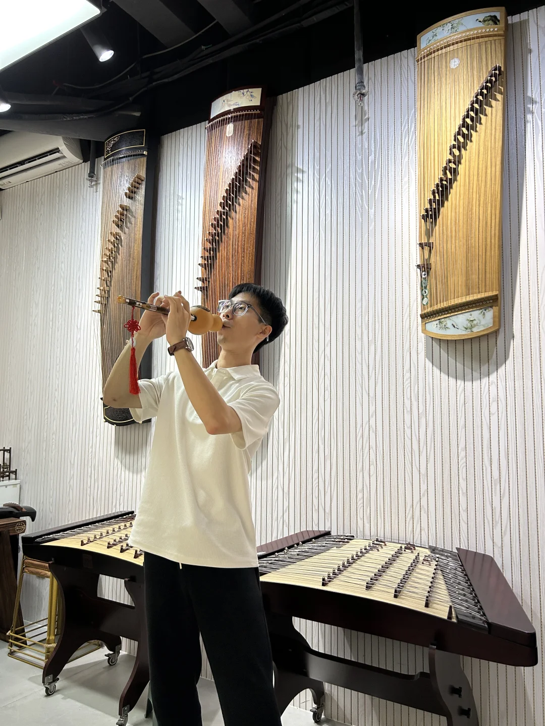 大沙地藏国乐店！葫芦丝吹醉了🎵