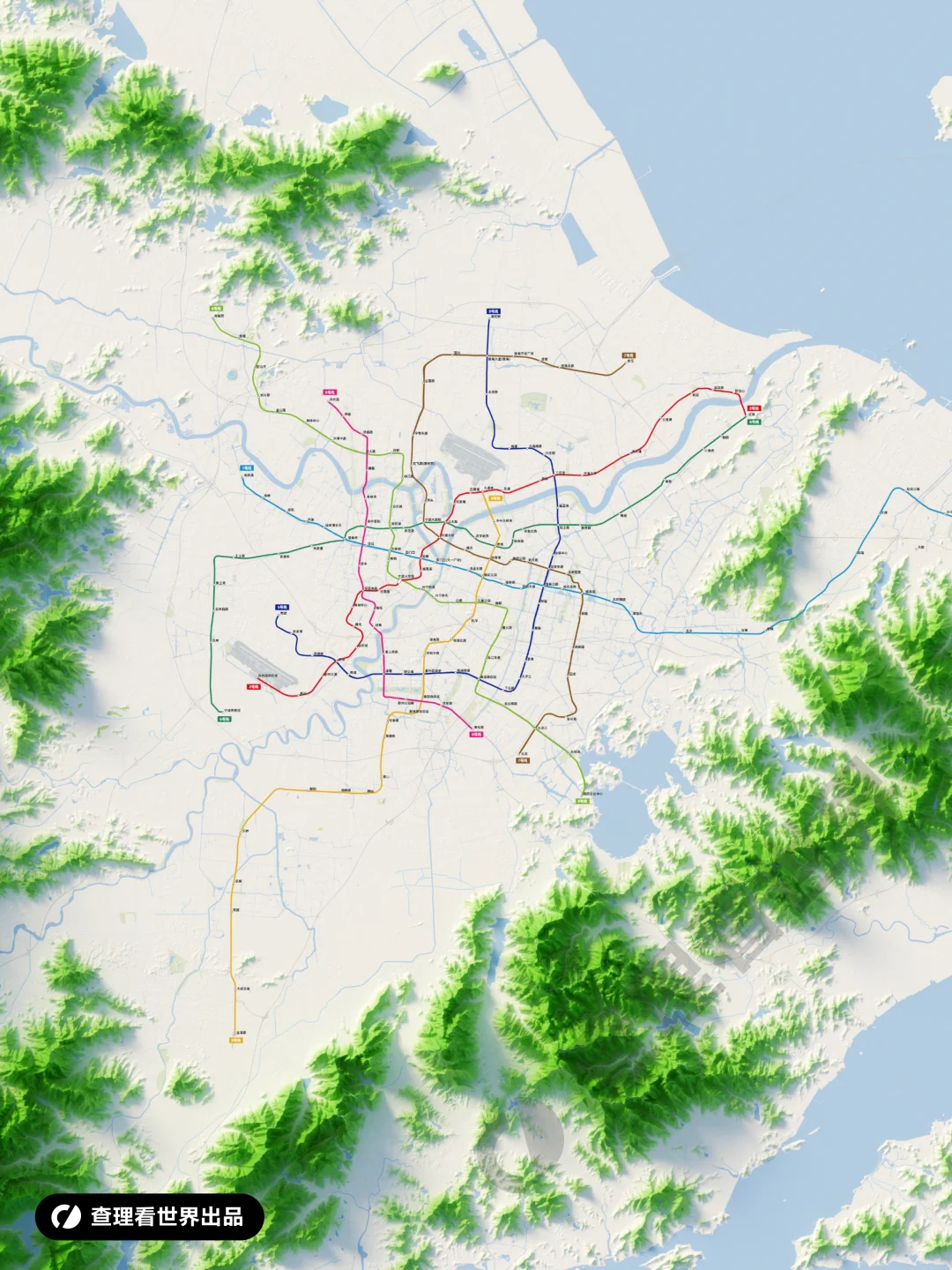 宁波市高清地铁地图全图