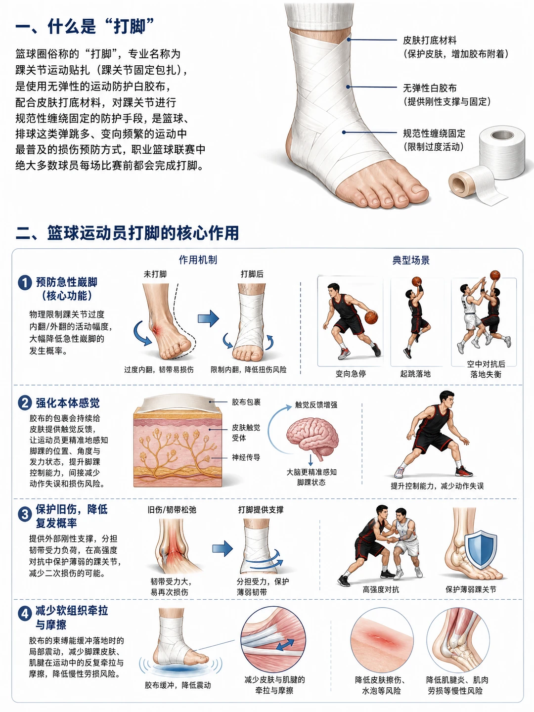 🏀篮球防崴脚干货｜职业球员「打脚」攻略
