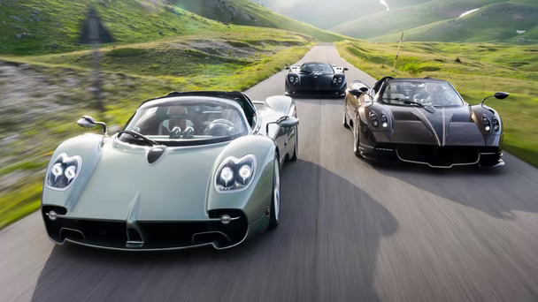 帕加尼三代敞篷同框Zonda/ Huayra / Utopia