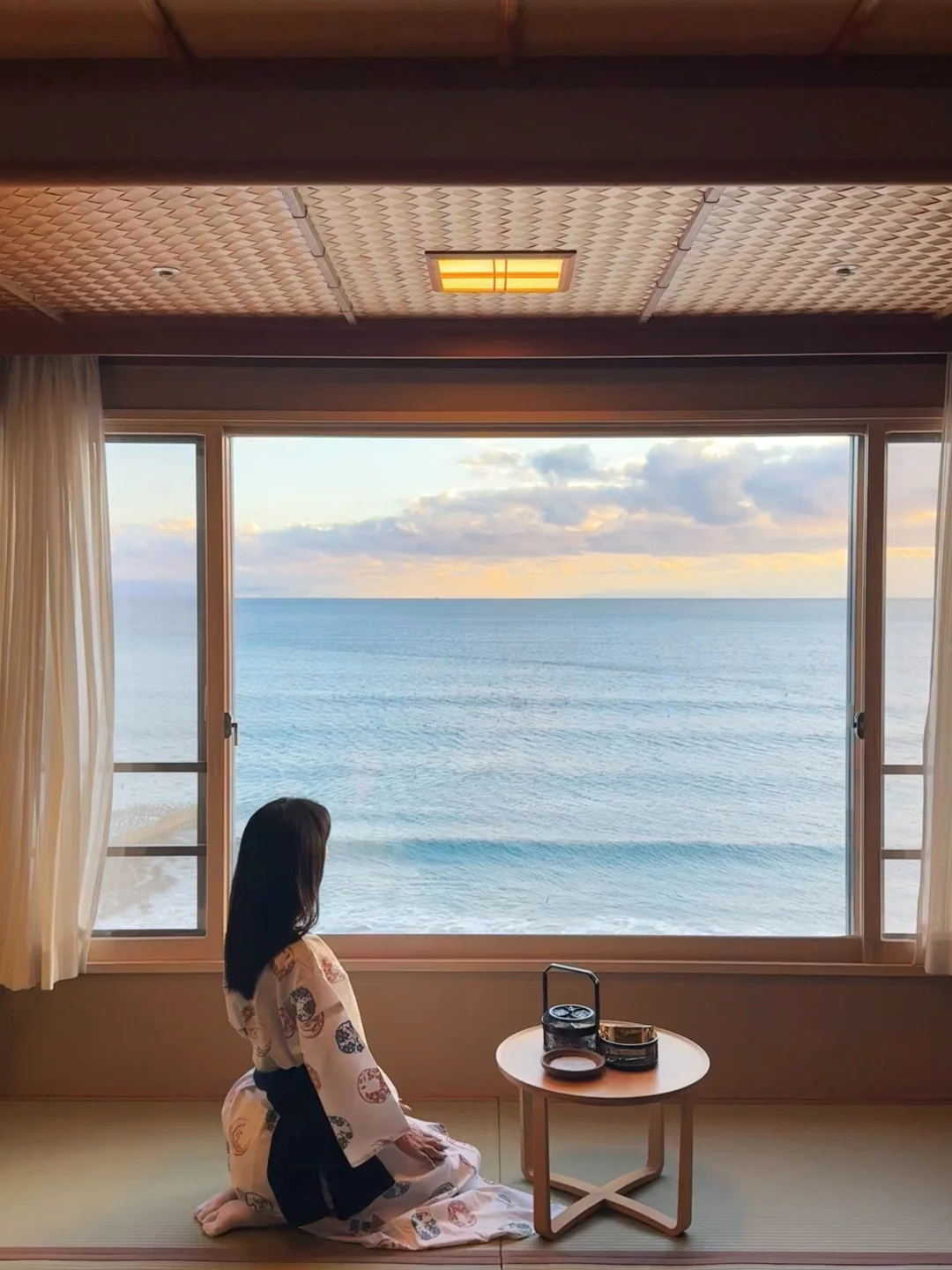 函馆开了62年的温泉旅馆🌊海景私汤超治愈