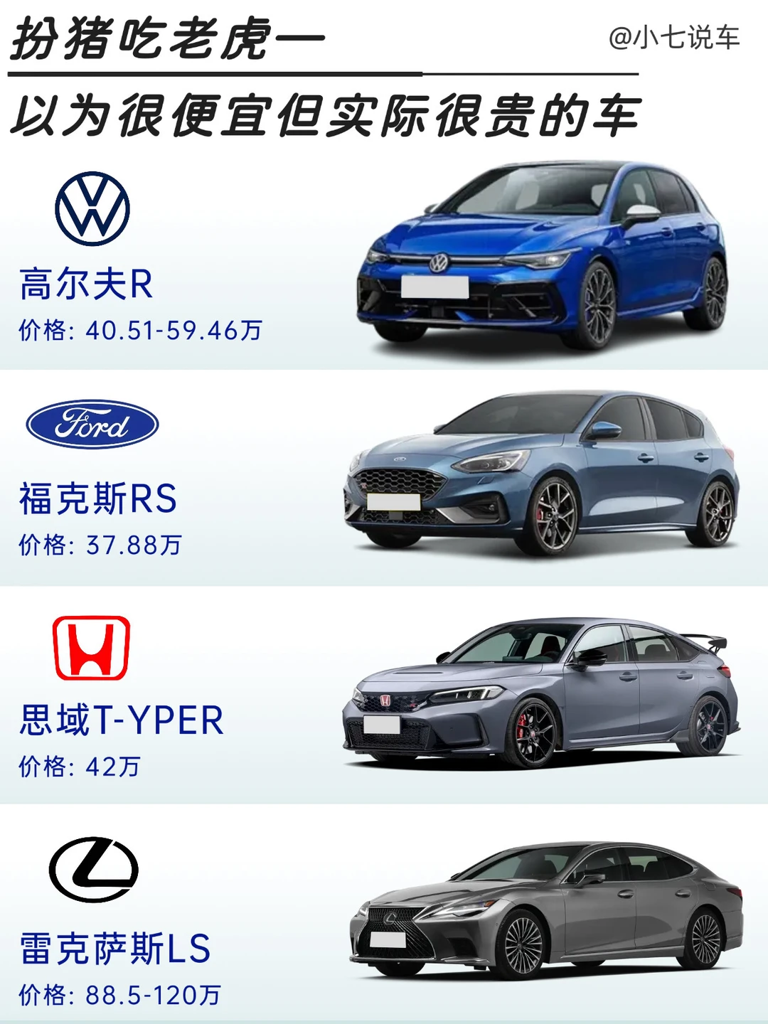 你以为很便宜实际很贵的车🚗你都认识吗？