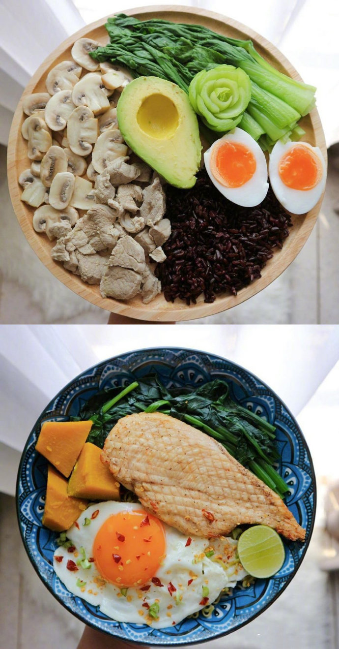 减重20kg的每日低脂减肥餐搭配参考，鸡胸肉三文鱼低脂又饱腹。 ​ ​​​