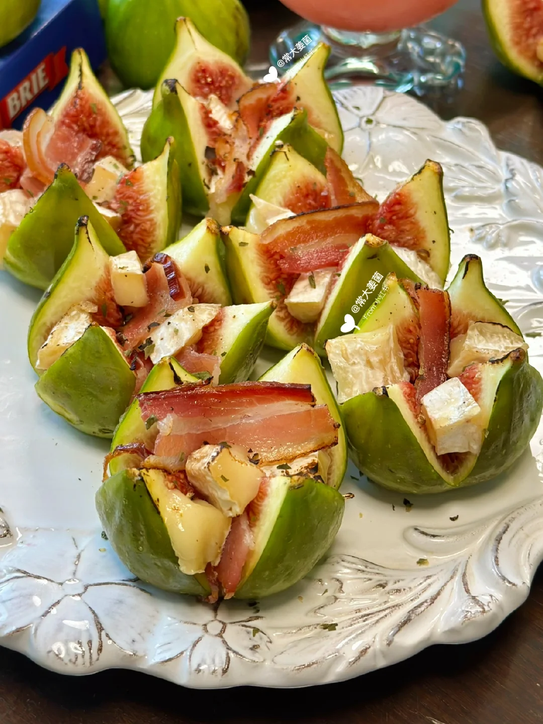 无花果布里烤培根🧀🥓🥂🤤