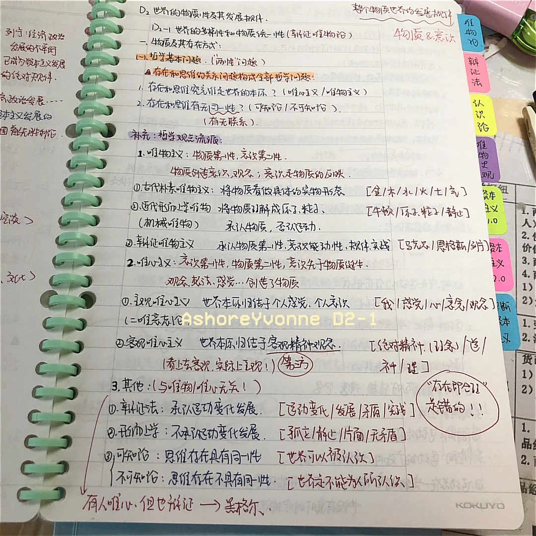 【考研政治笔记】马原D2-1辩证唯物论D2-3