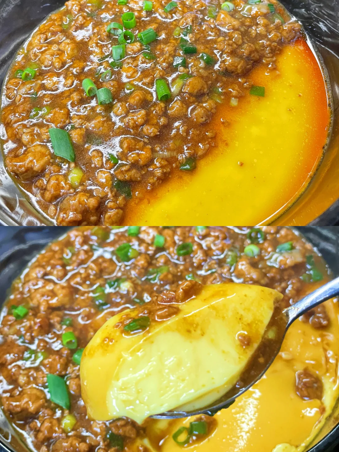 嫩滑无比且无敌下饭的肉末蒸蛋，老少皆宜🤤