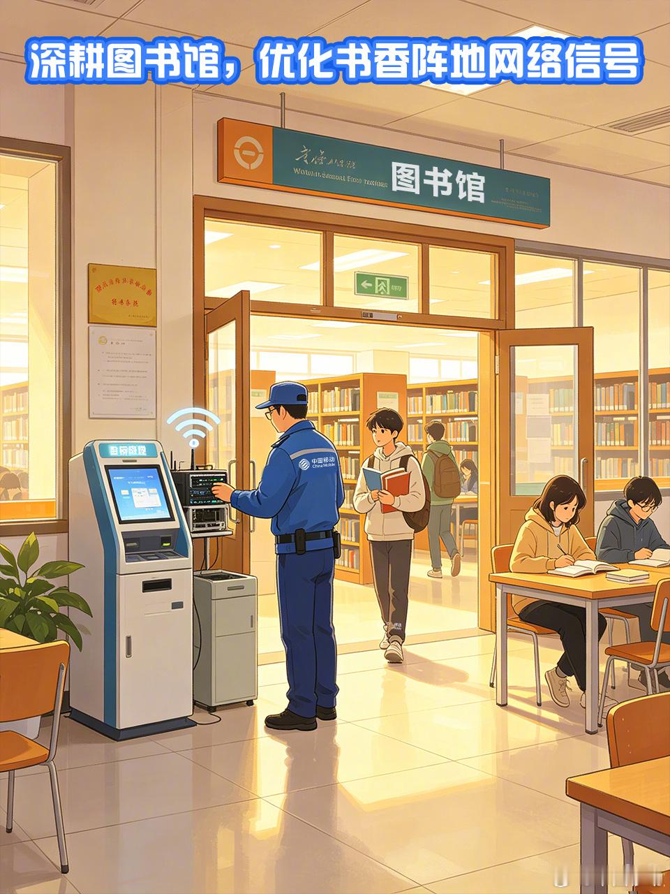 金秋启序，学子归来。移动人的服务身影穿梭在校园各处。从基站检修、机房巡检，到宿舍宽带布设、校园网络调测，从城市院校到乡村学堂，移动人以细致的排查、稳妥的保障，把稳定通畅的网络送到每一间教室、每一处校园角落。护航青春逐梦路，让数字力量陪伴少年奔赴崭新的开学时光。#移起向新连接无界#  ​