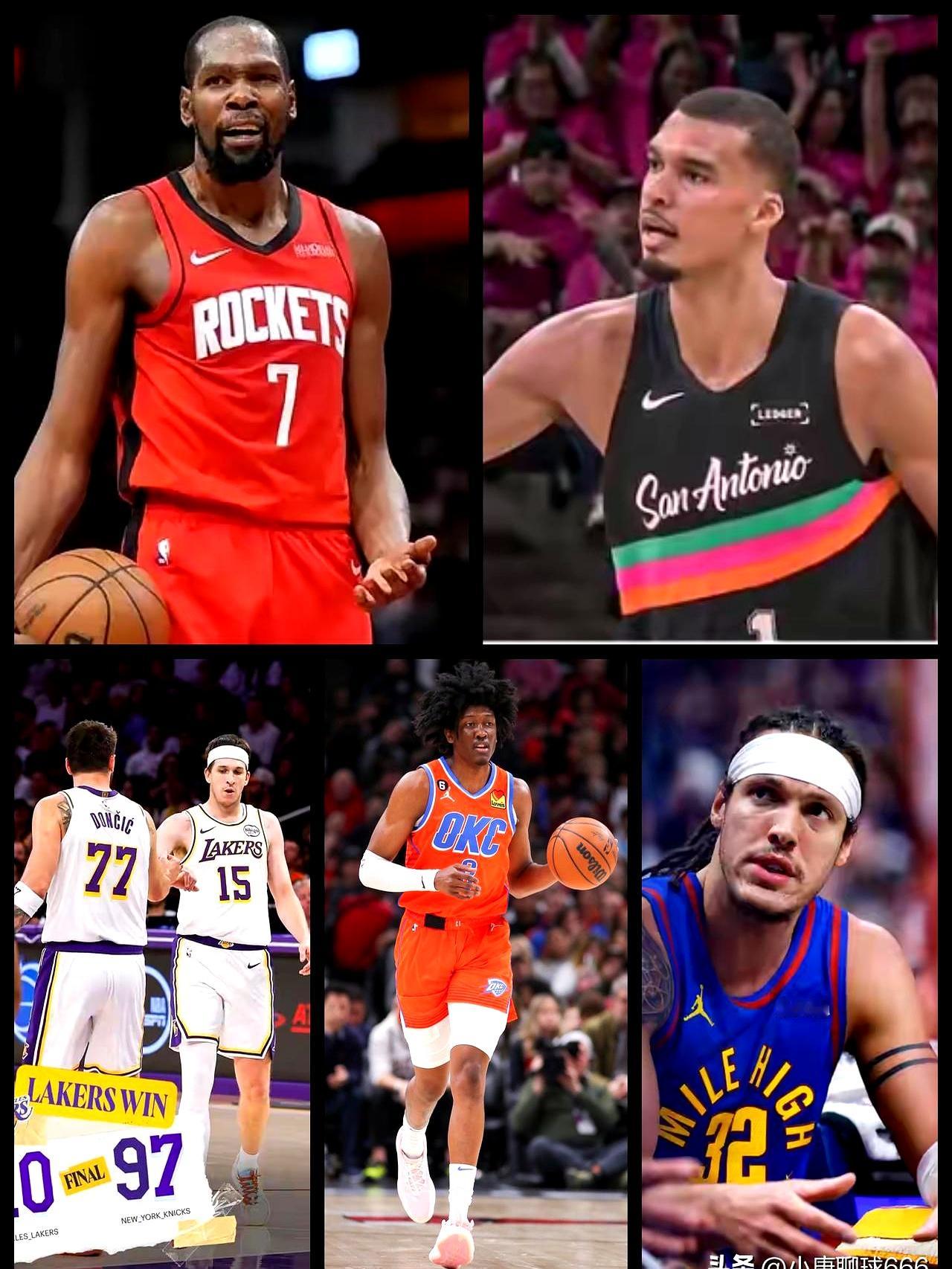 这季后赛的剧本，真是让人看不懂了。    杜兰特、文班亚马、戈登、杰伦...