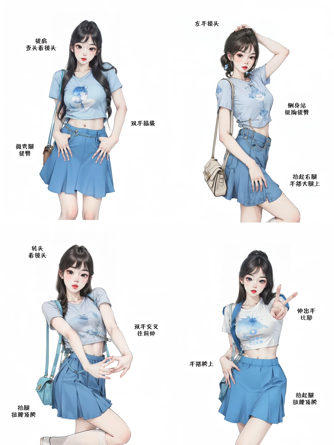 万能半身拍照姿势来啦～探店｜踏春｜旅游｜游玩