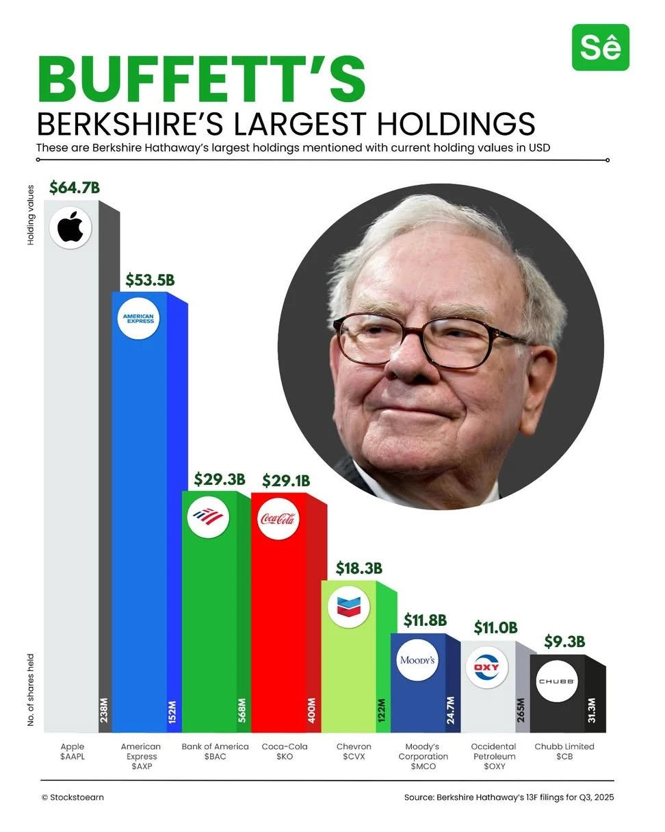 🧠 巴菲特最核心的下注版图 一张图看懂伯克