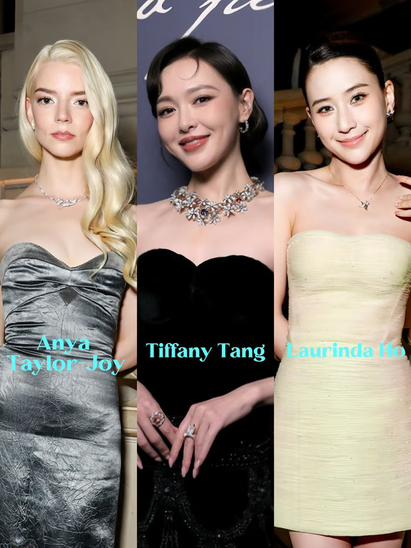 Anya唐嫣何超莲Tiffany巴黎活动生图状态
