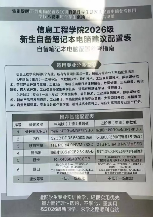 学生电脑自备指南
