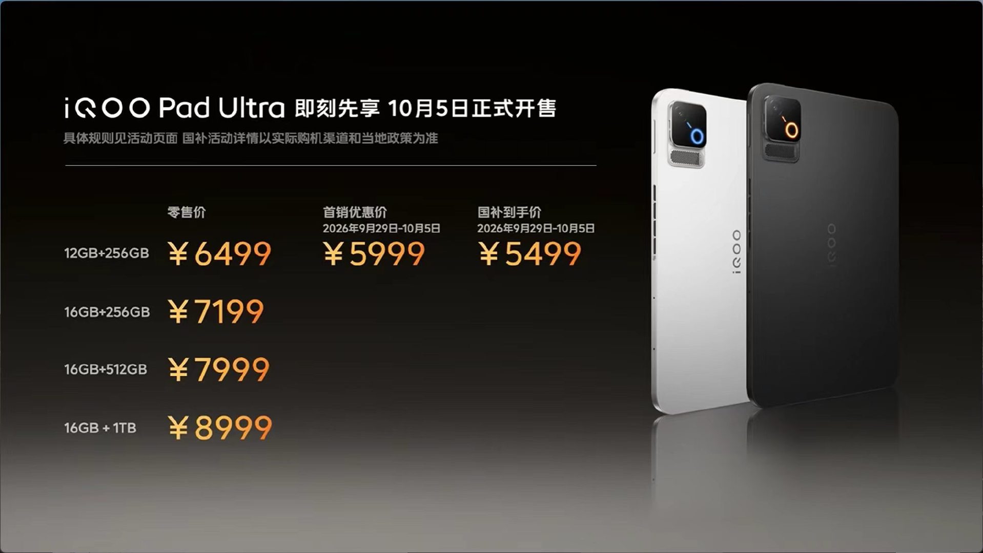 iQOO Pad Ultra价格也出了

OLED+全新模具+手机级别堆叠+8EE6，压力确实很大，这个价格海星了 ​