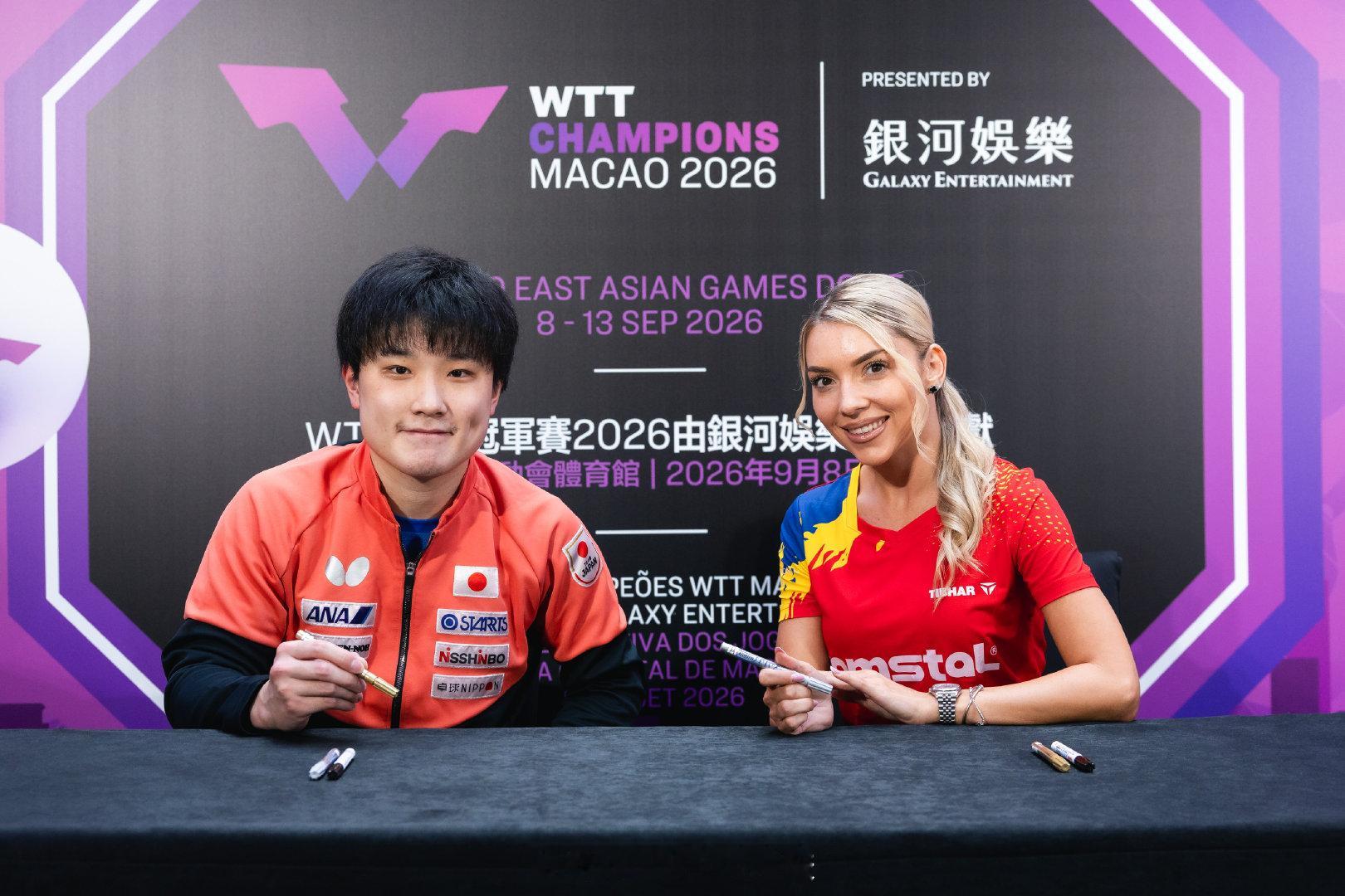 #WTT澳门冠军赛2026#

伯纳黛特·斯佐科斯、张本智和球员见面会图集📷#wtt[超话]# ​