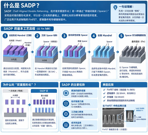 SADP的工艺流程