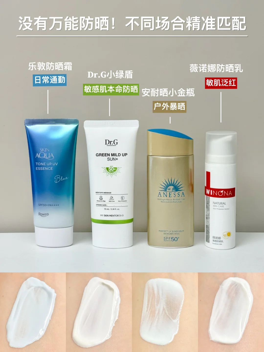 别再问哪支防晒最好用了！不同场景换着用