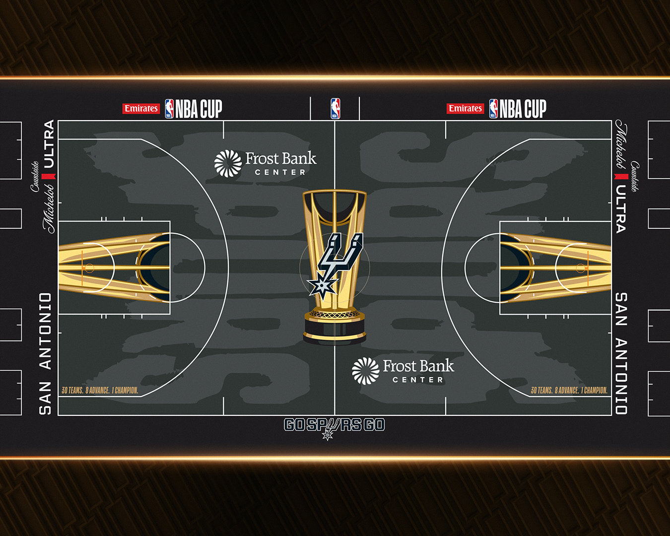 马刺队新赛季NBA杯主场地板[春游家族]

#超话创作官# ｜#圣安东尼奥马刺# ｜#NBA杯# ​