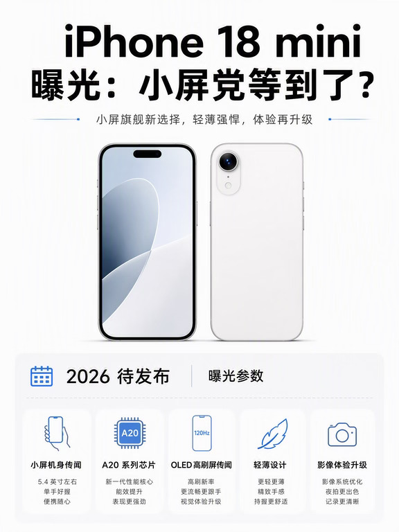 iPhone18mini曝光：小屏党的福音