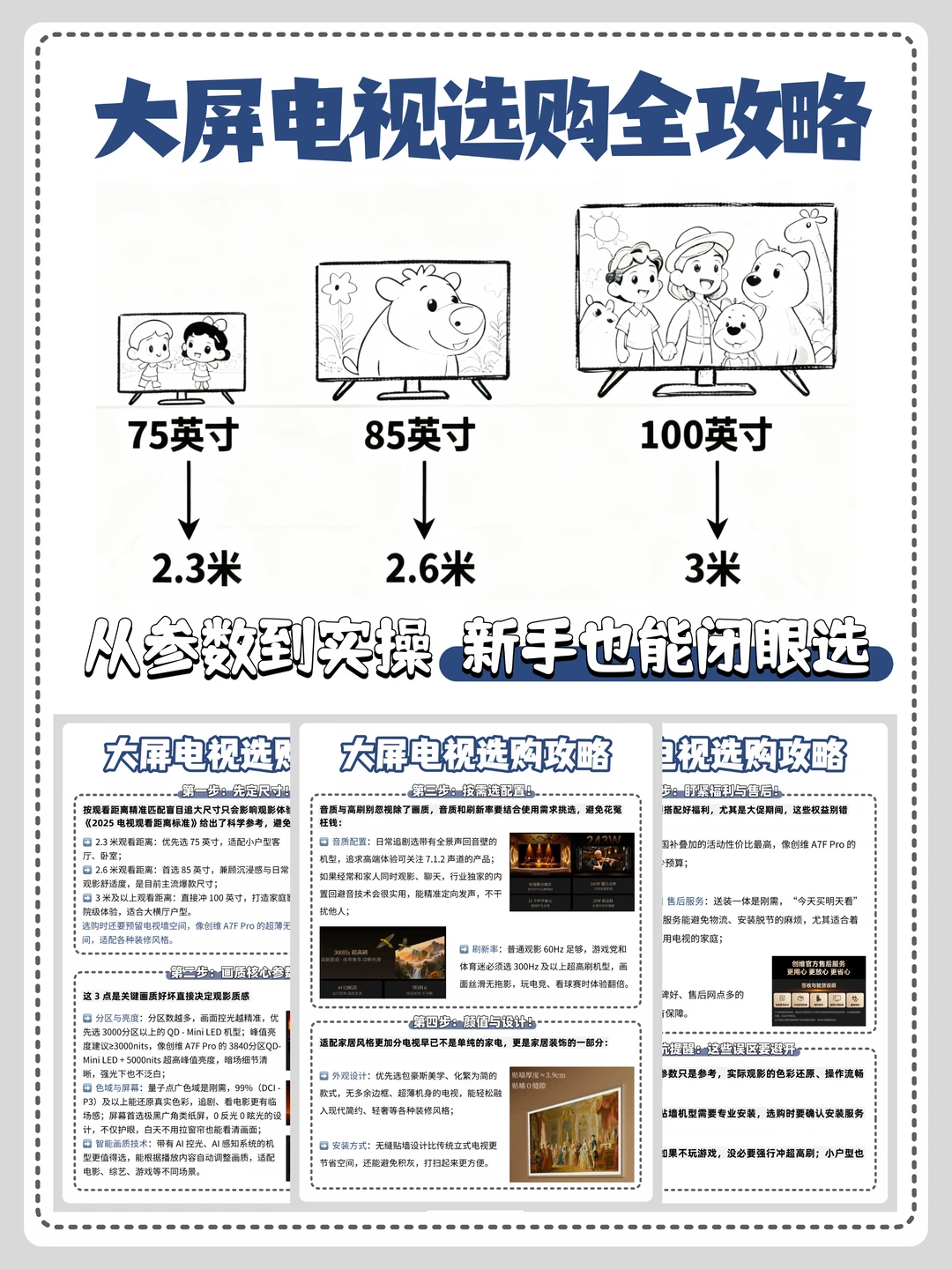 电视选对 = 换个客厅！这样选完美适配