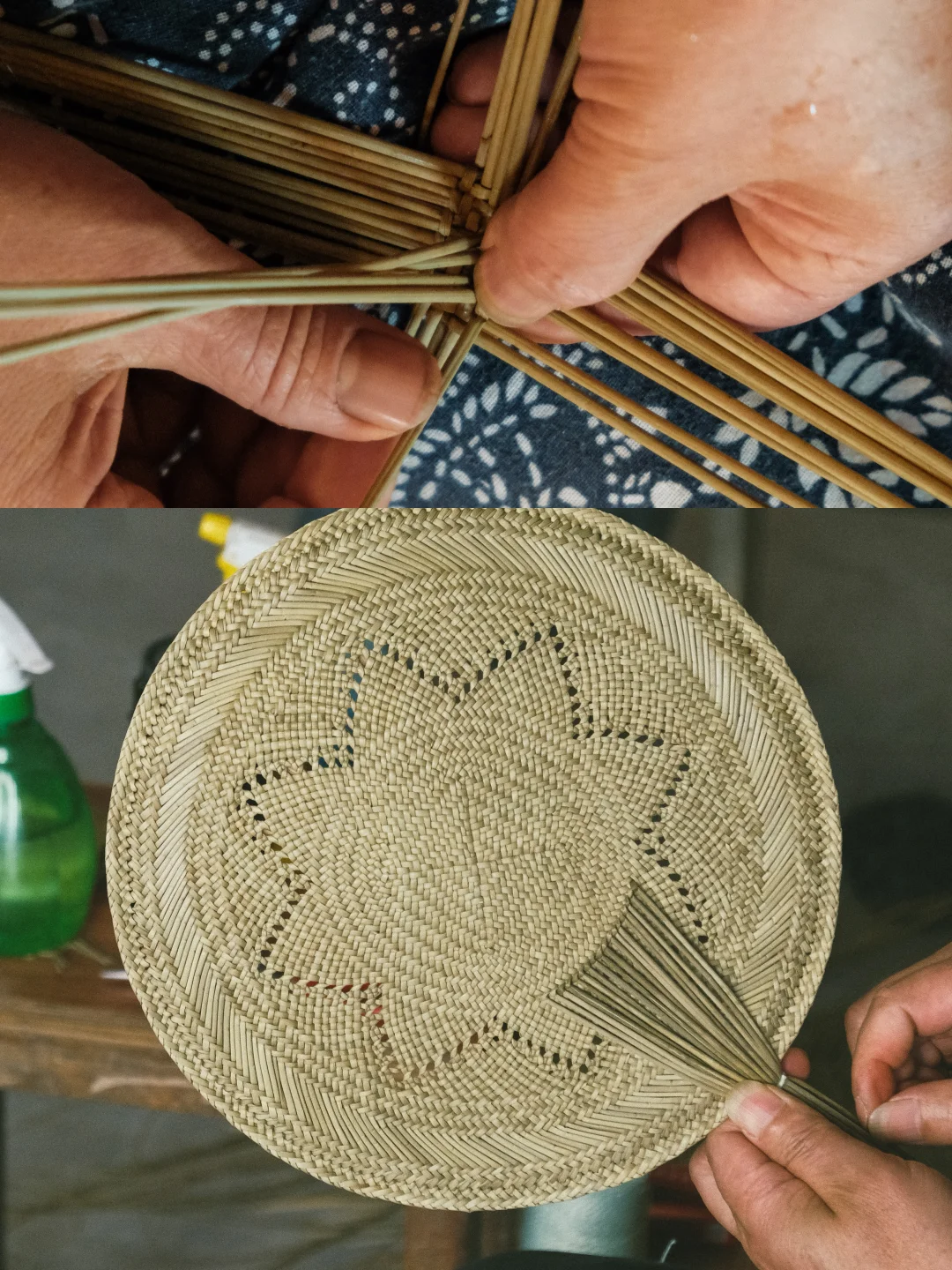 从上面的草到下面的扇，要花费4个小时完成
