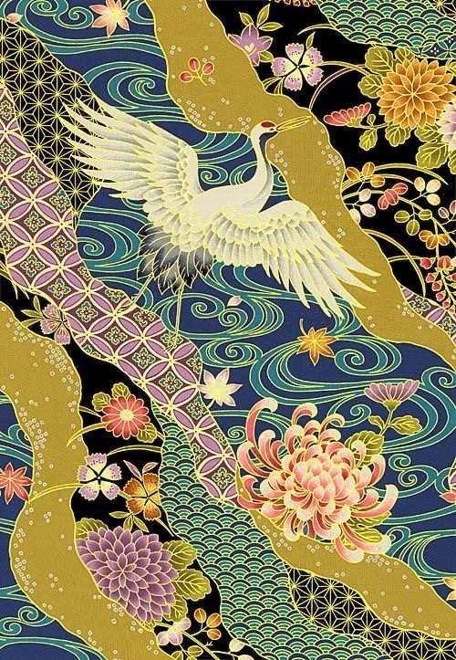 绘画参考 鹤纹 ​​​