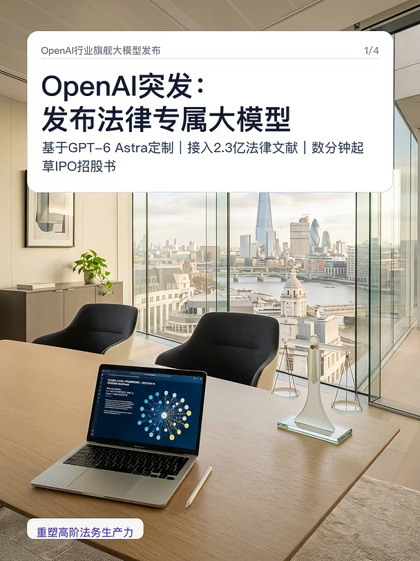 OpenAI突发：发布法律专属大模型