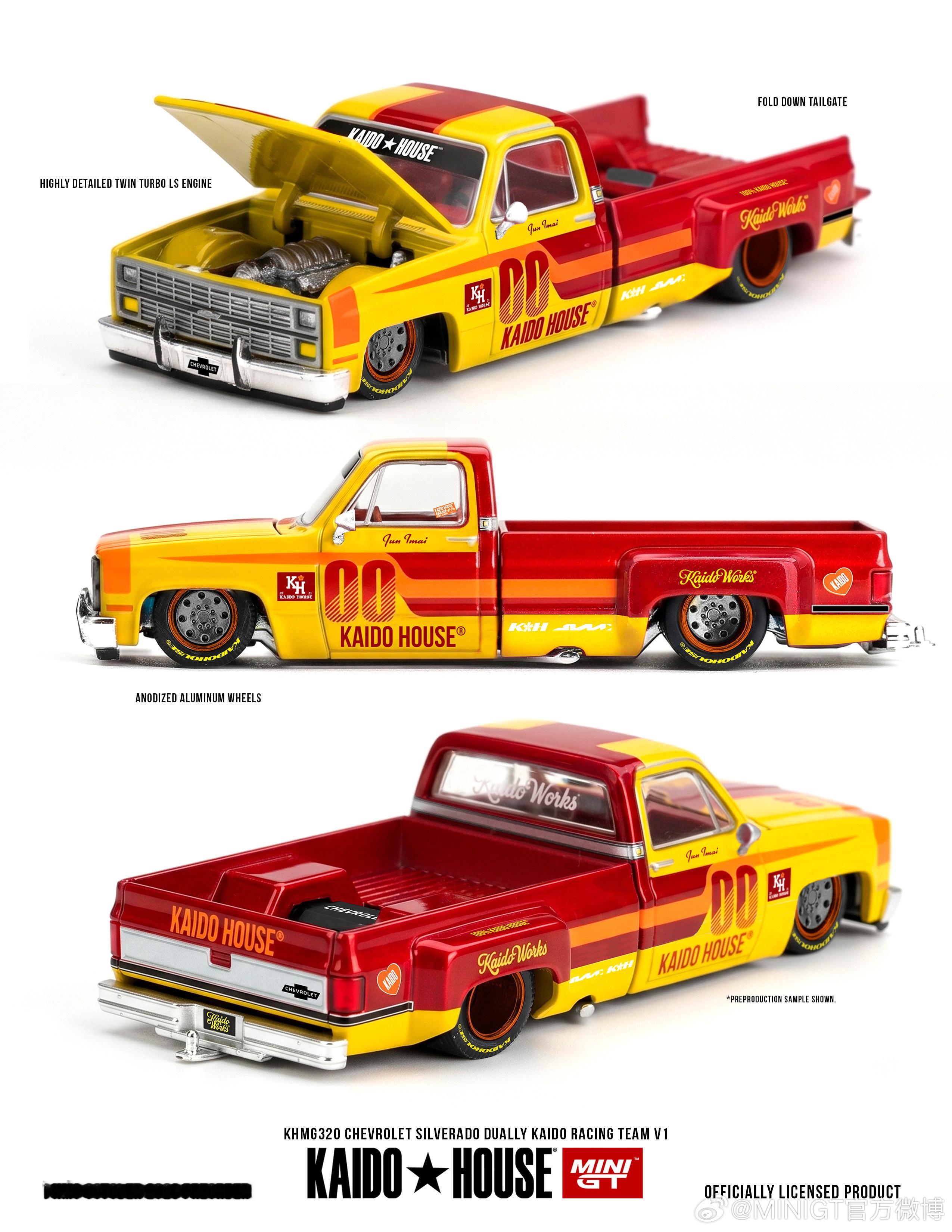 🚨 KHMG 十月预售开启! 🚨

KHMG318 
斯巴鲁 Subaru Impreza WRX STI KAIDO WORKS V1 

KHMG320 
雪佛兰 Chevrolet Silverado Dually Kaido Racing Team V1 

KHMG321 
达特桑 Datsun KAIDO 510 Wagon Police 

KHMG322 
本田 Honda NSX Kaido House Nostalgic Classics 

#kaidohouse# ​