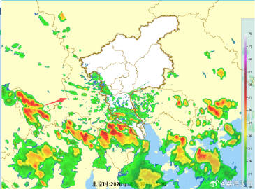 【荔湾雷雨天气提示】预计西边雷雨云团在18时前后影响我区，恰逢高考返程...