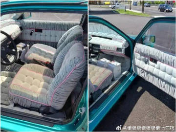 1986年本田思域的定制内饰，<br />其实在1980年代嘻哈文化里...