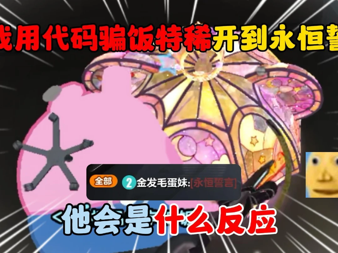 当我用代码骗饭特稀我开到了永恒誓言！