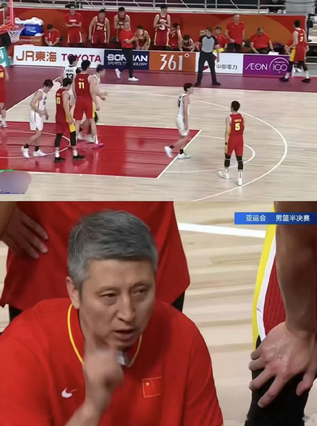 郭士强这个衰样 真就是看上去就没有斗志！#亚运会男篮中国无缘决赛##中国男篮惨败被日本球员嘲讽##中国男篮惨败日本男篮# ​