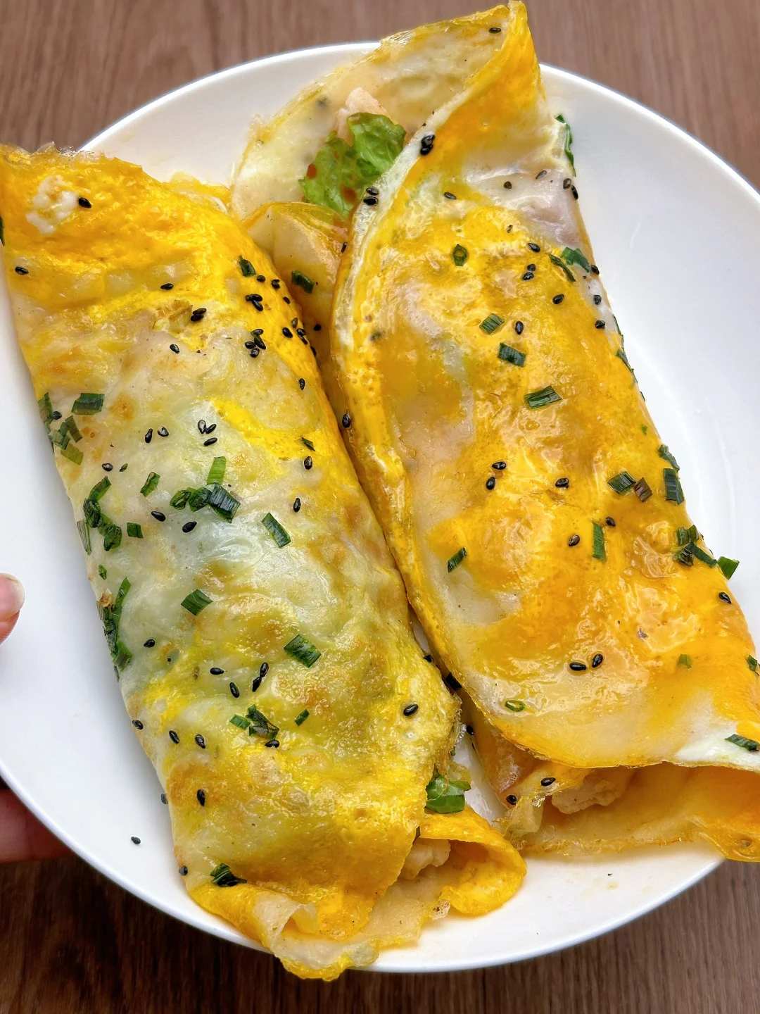 这谁顶得住‼️简单好吃鸡胸肉蛋卷饼～太解馋