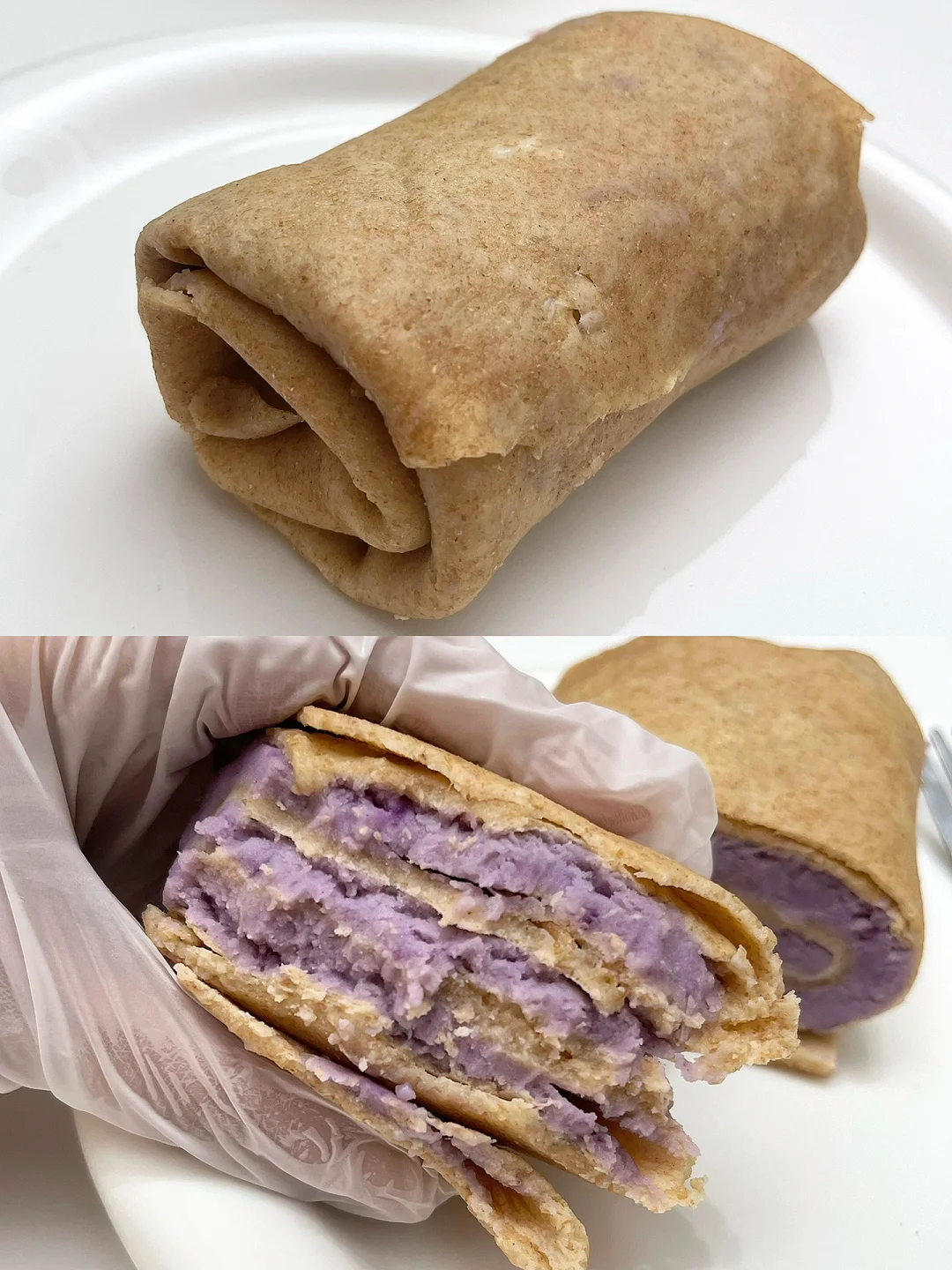 嗯哼嗯哼～口感很不错的全麦芋泥毛巾卷