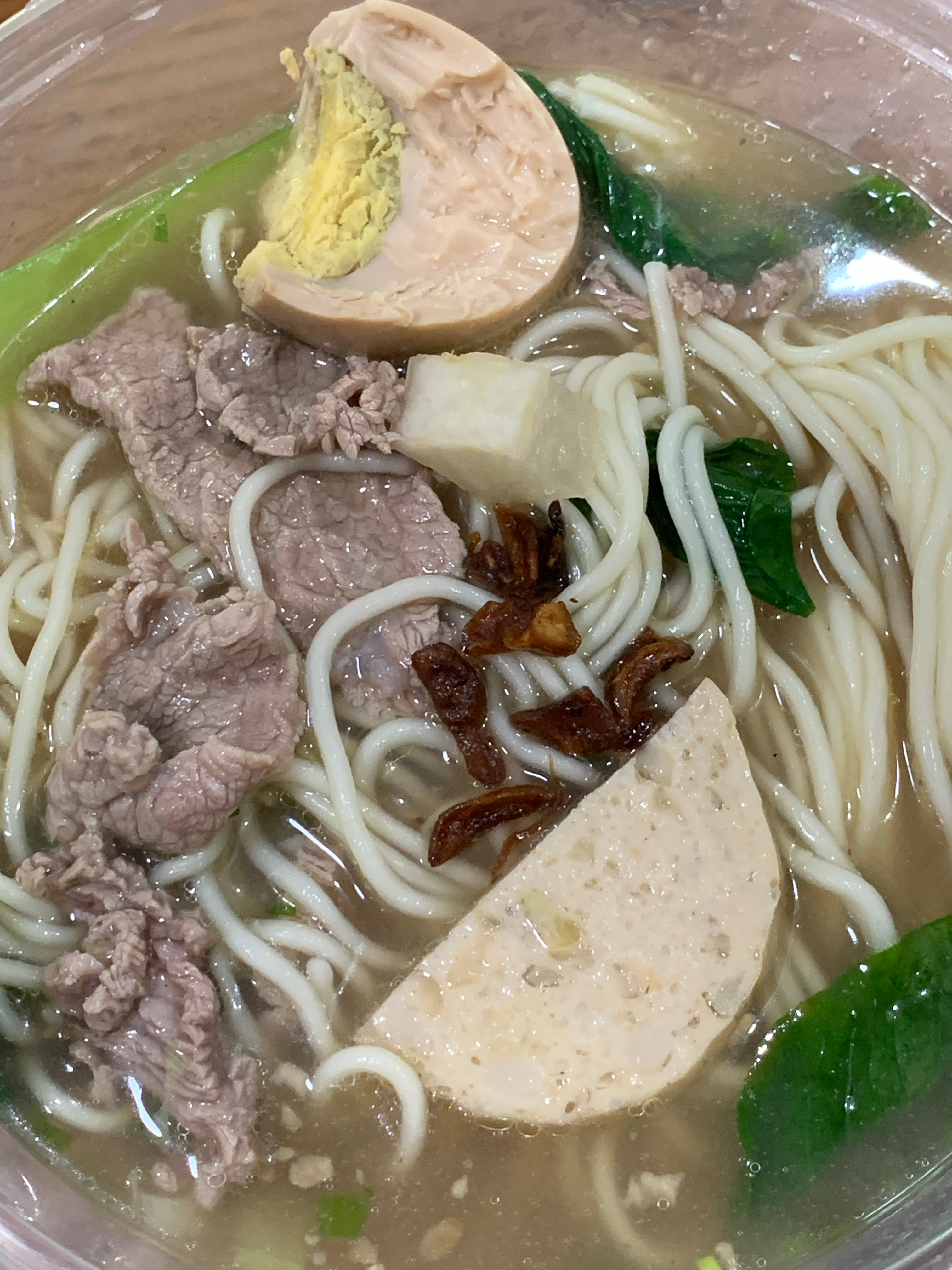 最近生病了😷怀疑自己🐏了发烧咳嗽好多天，味觉也没了点了份好丰盛的面，感觉可以等痊愈了去店里吃面，好好品 ​​​