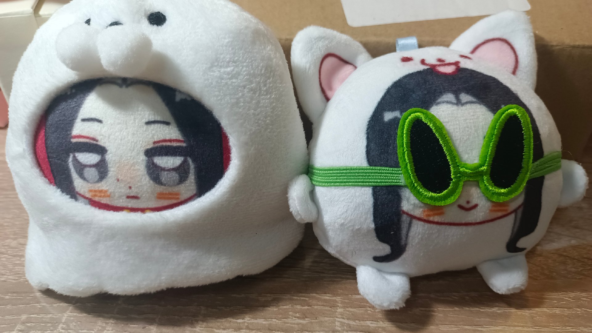 #张俪[超话]# 这是天下第一萌萨摩俪团子和林喜柔团子，你敢和她们对视一秒吗？！！！ ​