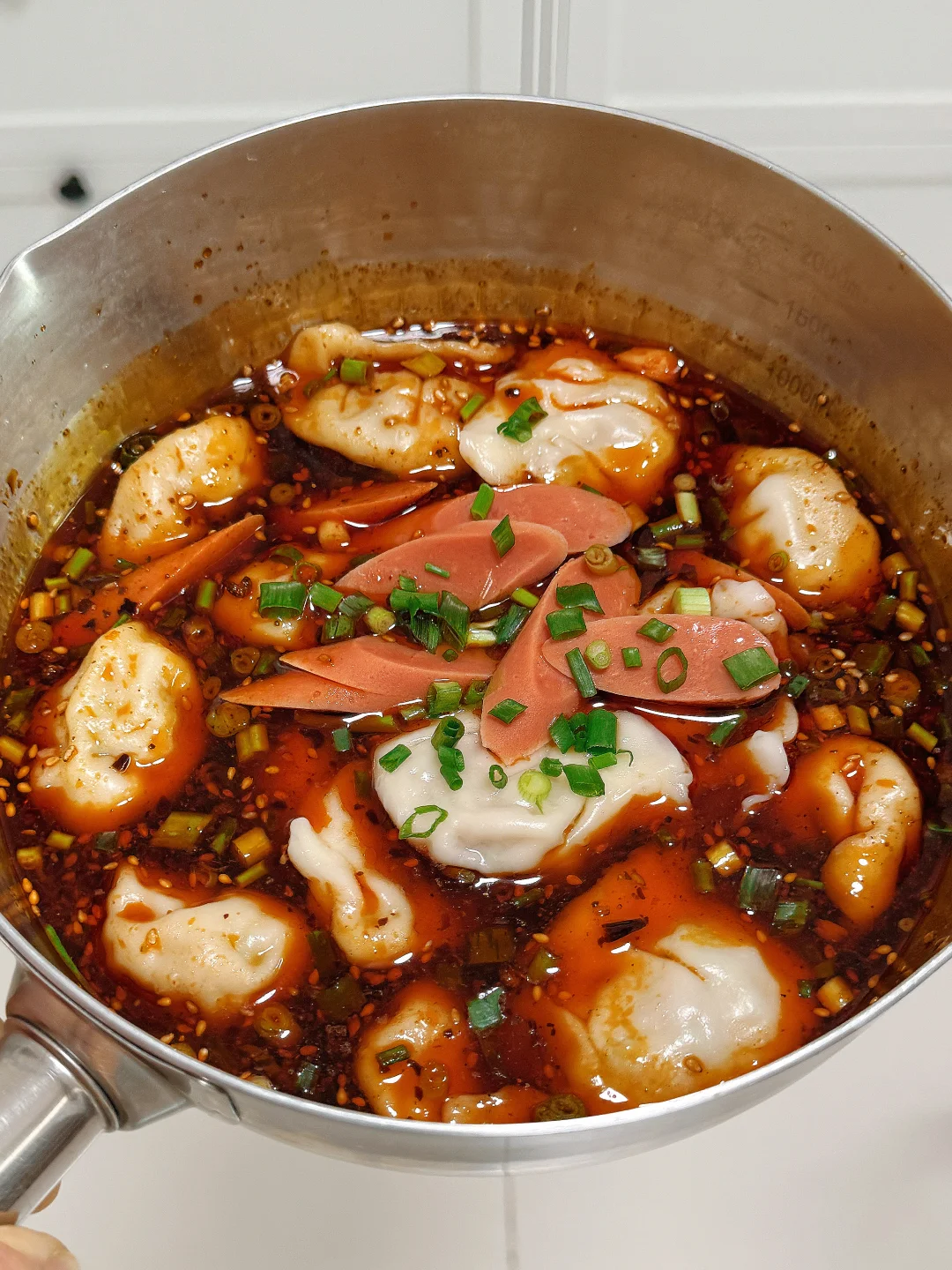 谁懂啊？红油水饺吃一次爱一次！🥟🥟🥟