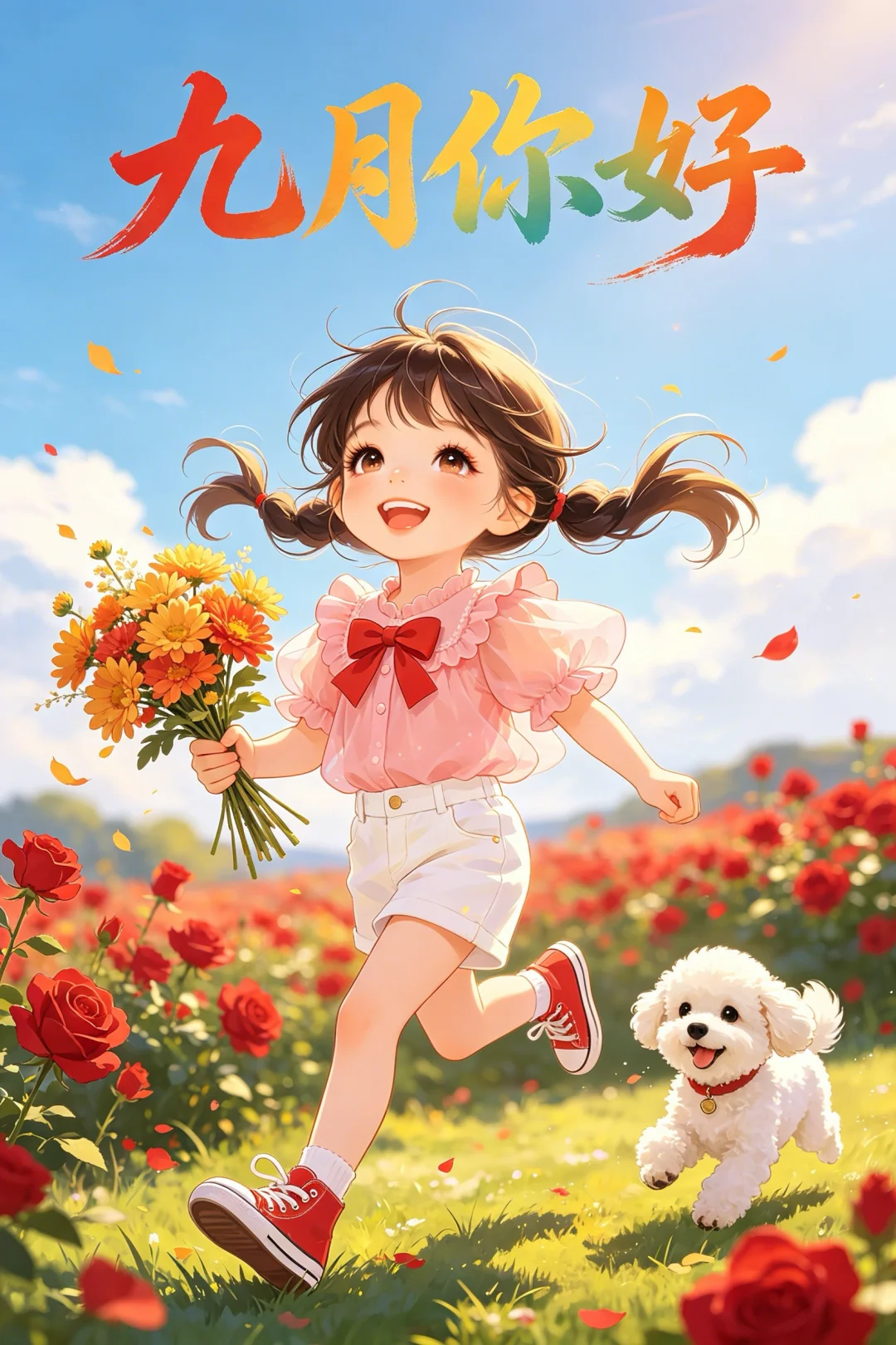 九月你好祝福图片海报壁纸