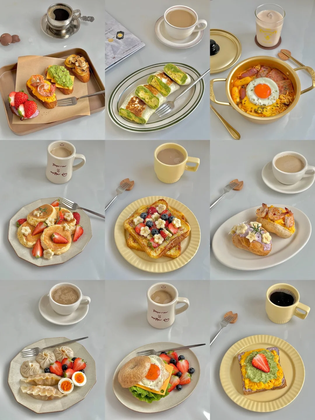 ☀️1～2月早餐合集｜在平凡的日子里认真吃早餐