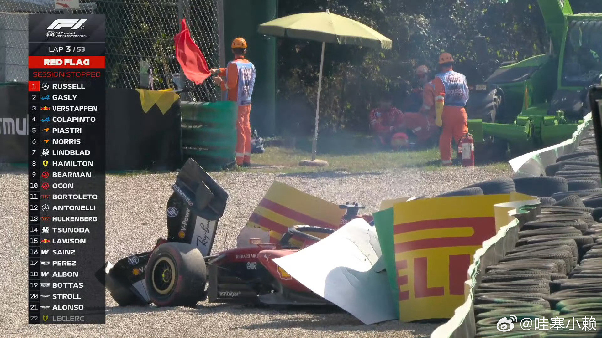 在专业的赛道，
开着世界上科技最高的F1赛车，
也会冲出赛道，
怎么就没人说是法拉利的车有问题了？
#勒克莱尔冲出赛道##小米su7 懂车帝# ​