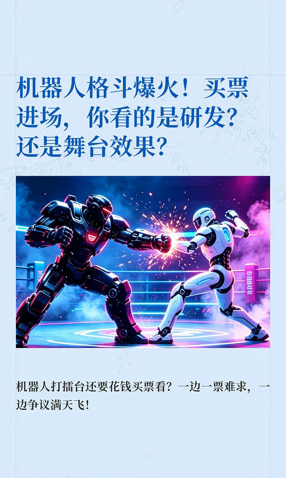 机器人格斗爆火！买票看的是研发or舞台效果