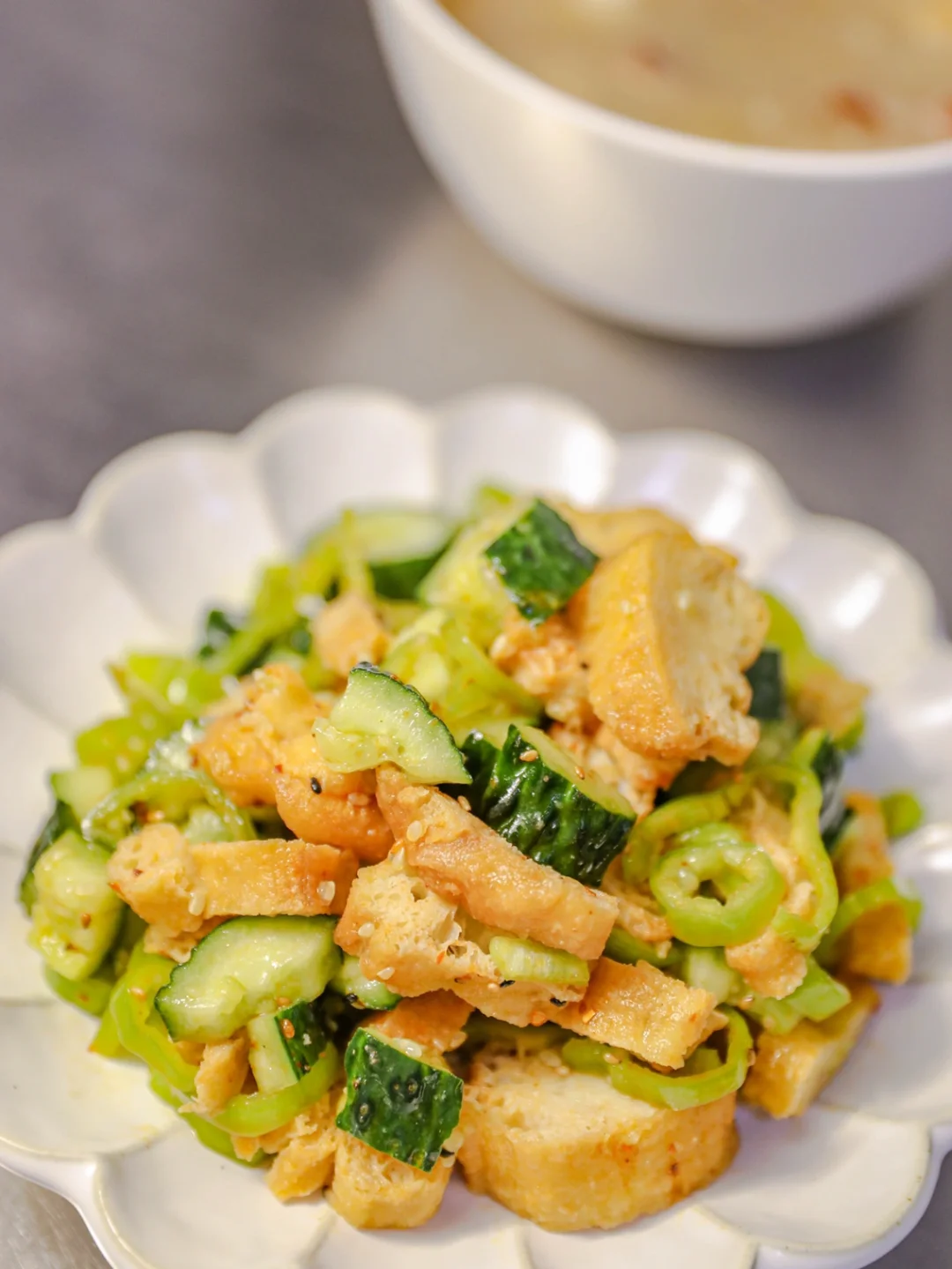 春日护肝减脂小凉菜｜黄瓜拌油条