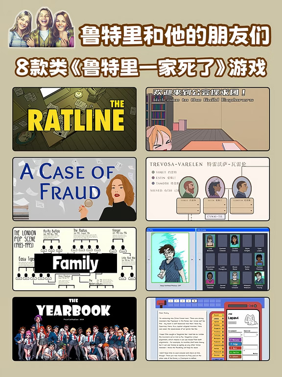 鲁特里和他的朋友们｜8款类鲁特里游戏合集
