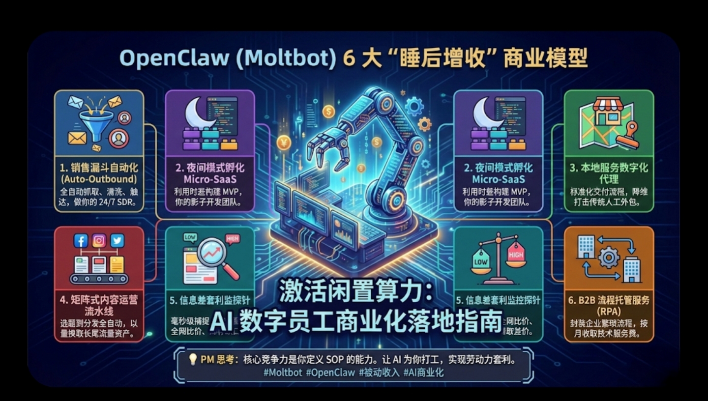 别让你的 AI 算力空转：OpenClaw (Moltbot) 的 6...
