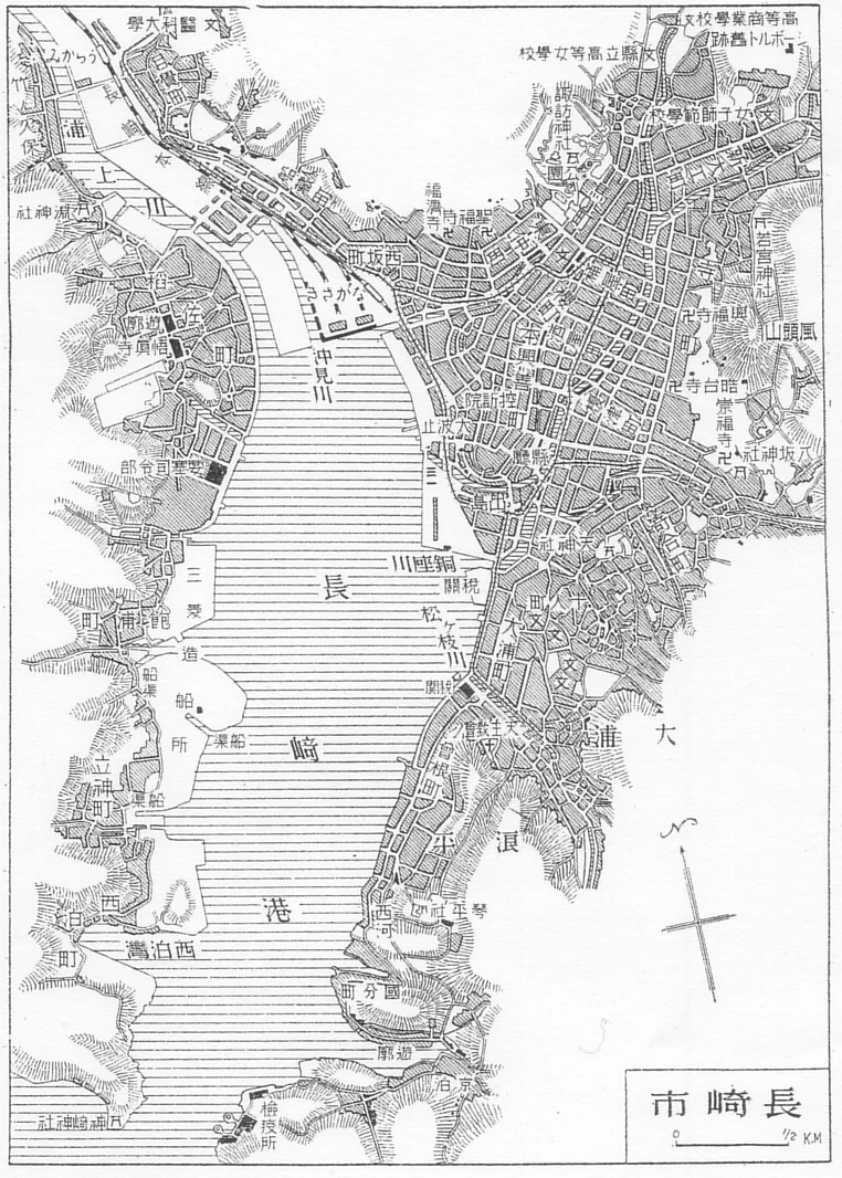 从长崎地图看其作为原子弹打击对象的考量