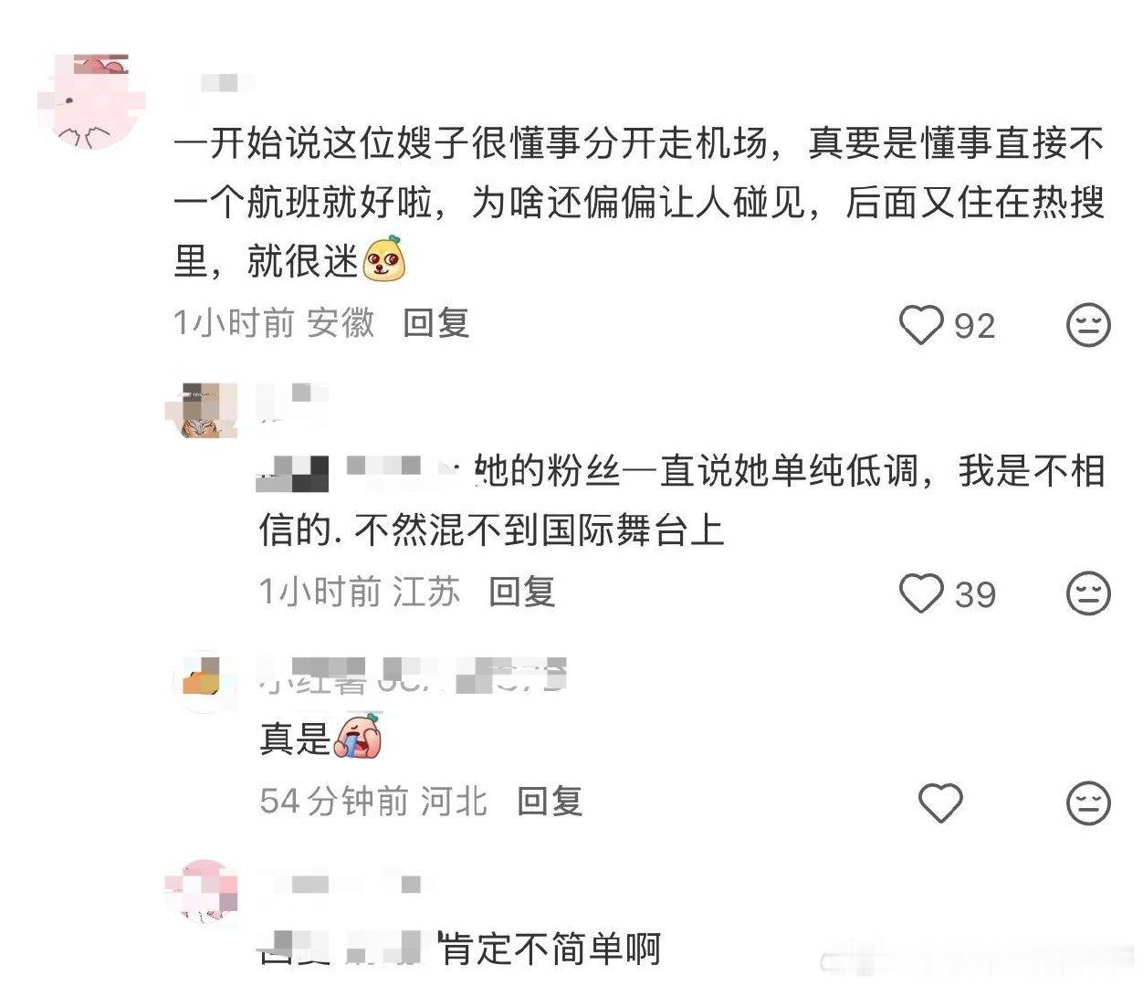 刘雯的评论区： ​
