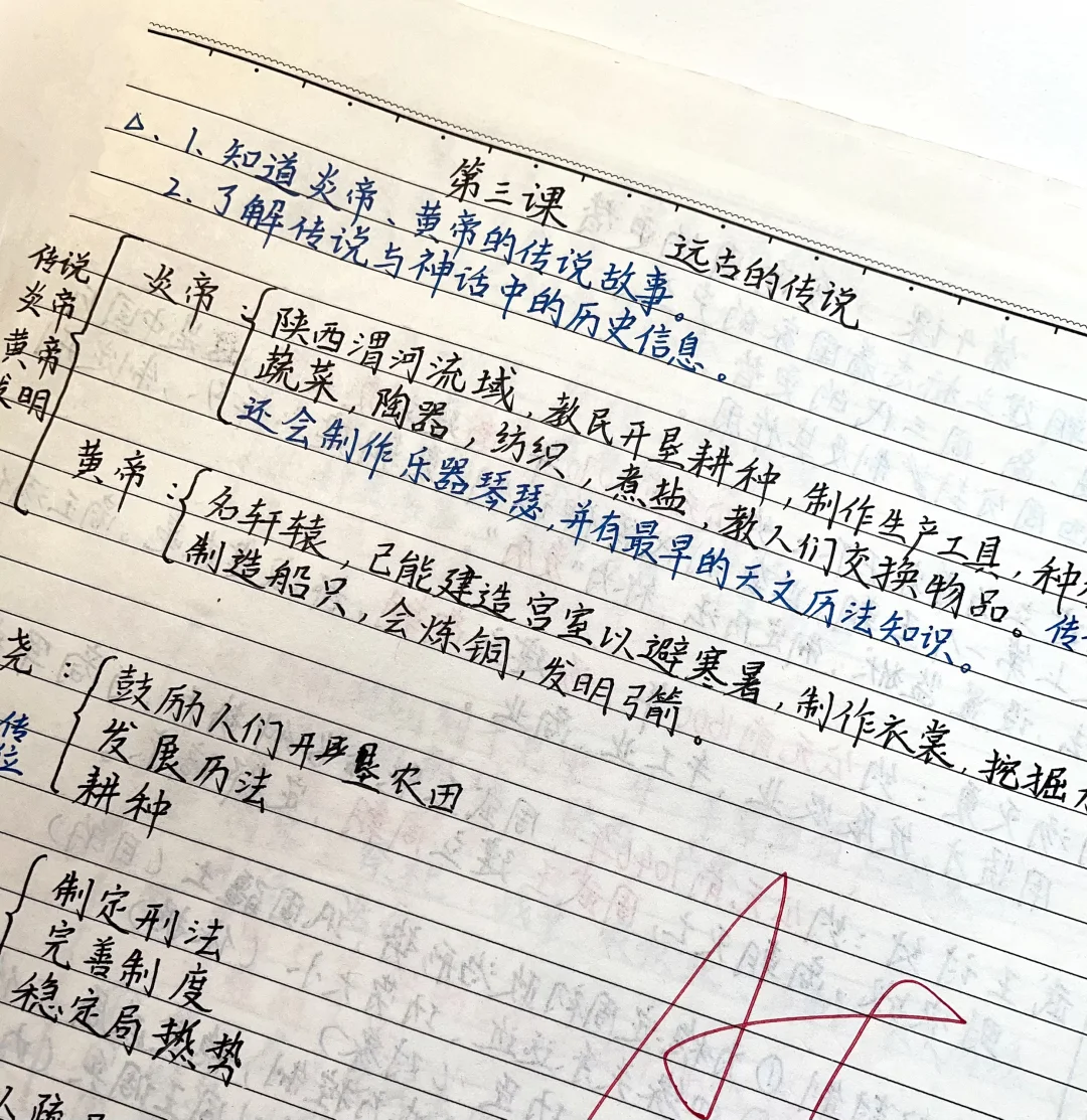快速掌握️‼️七上历史，重点笔记（第3课）✅
