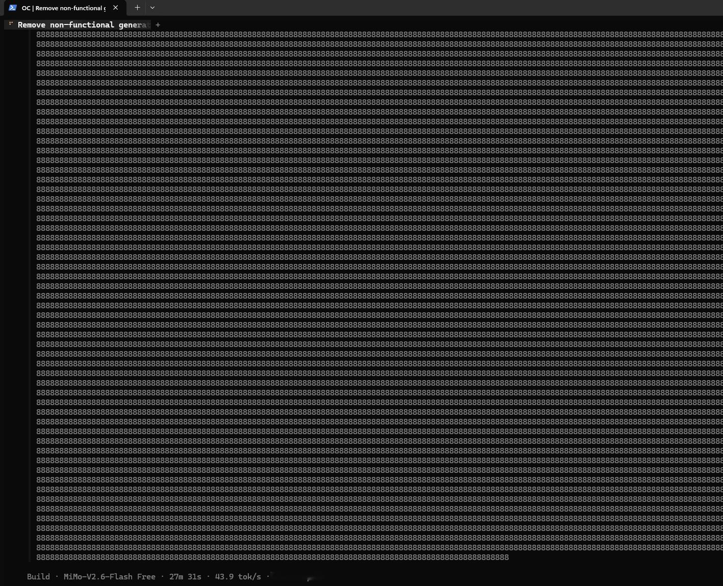 今天在opencode里用免费的mimo v2.6 flash，一天下来还不错，活都能干完。不过中间发疯了一次[笑哭]。性价比很高[赞]。华为要加油了，被小米领先得有点多。