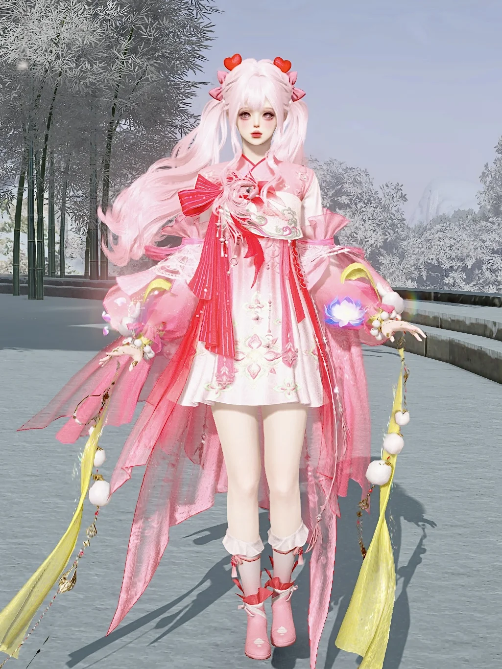 初冬的季节草莓上市了🍓染个小草莓配色吧