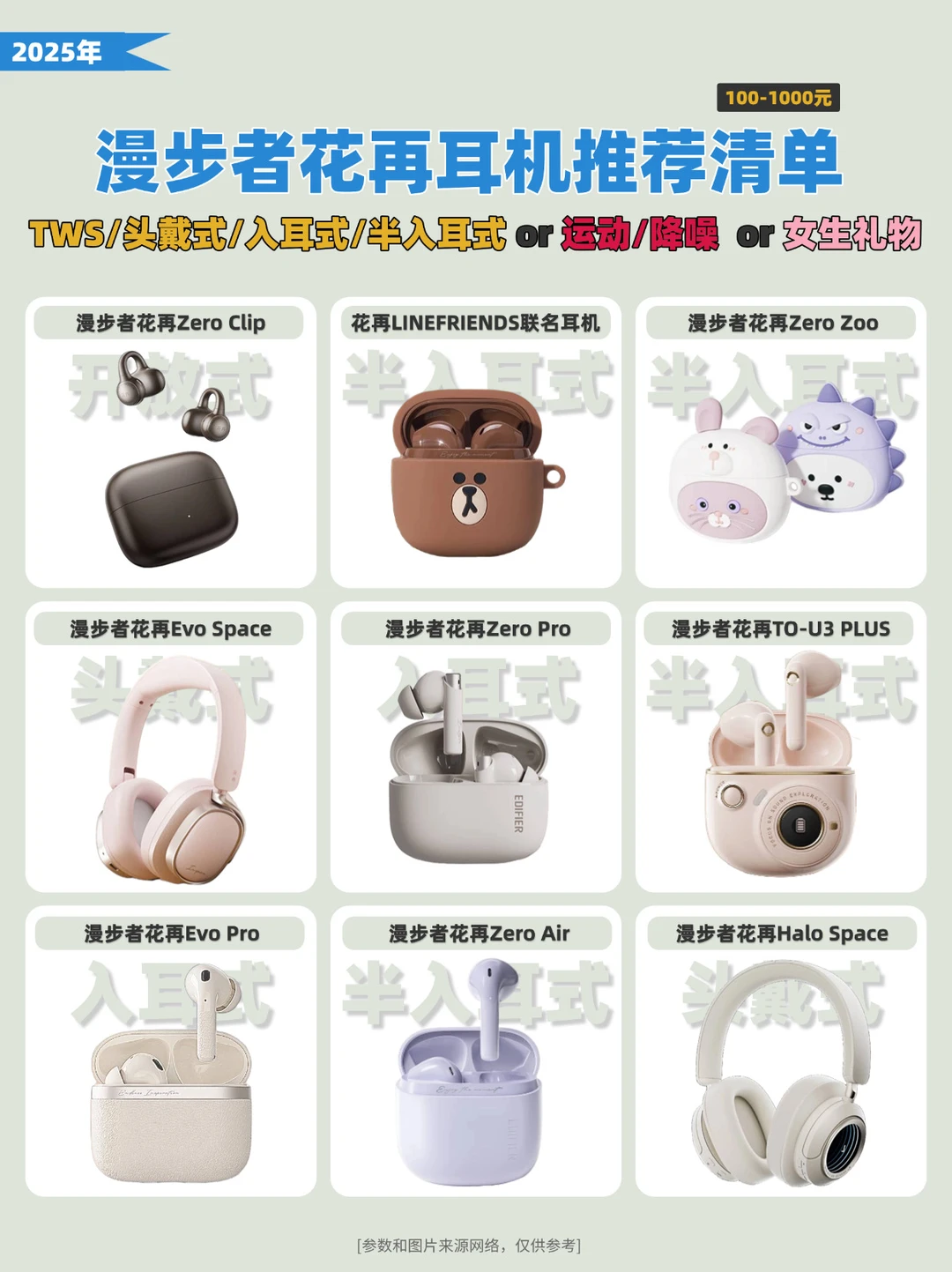 颜值 音质 性价比|漫步者花再耳机推荐清单